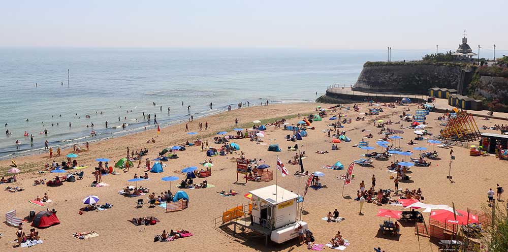 The beach at Broadstairs